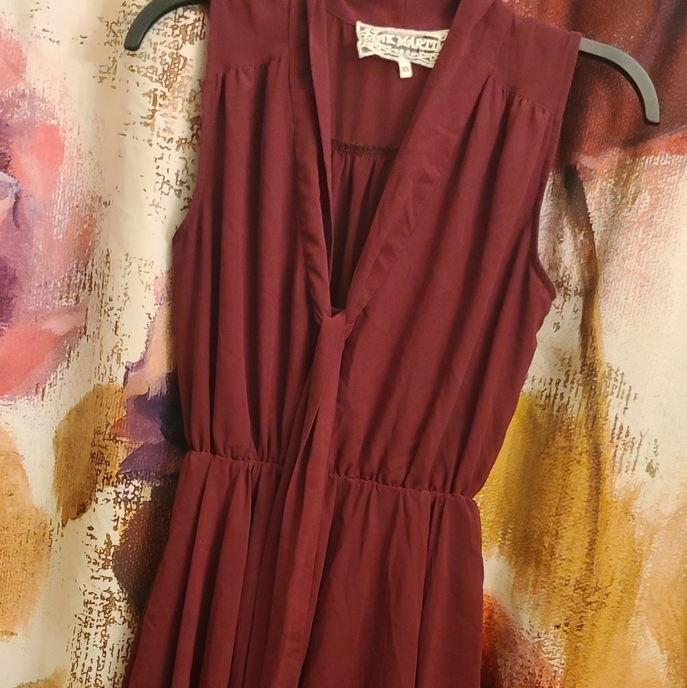 Maroon summer dress